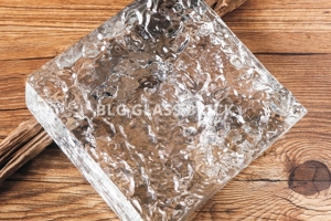 BLG-10 다이아몬드락 화이트 하프사이즈 유리벽돌