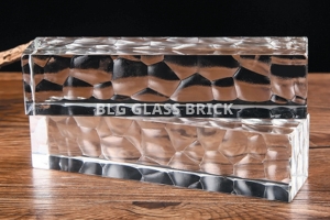 BLG-99 로드 폴리시 엠보 화이트 유리벽돌