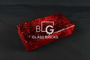 BLG-09 다이아몬드락(TB) 레드 유리벽돌