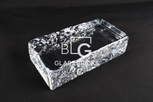 BLG-03 사이드 다이아몬드락 화이트 유리벽돌