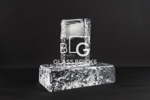 BLG-03 사이드 다이아몬드락 화이트 유리벽돌