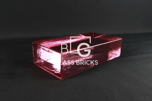 BLG-144 스트레이트 핑크 유리벽돌